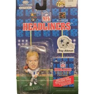 Troy Aikman‎ # 8 Dallas Cowboys 1996 NFL Football Headliners 3" Figure